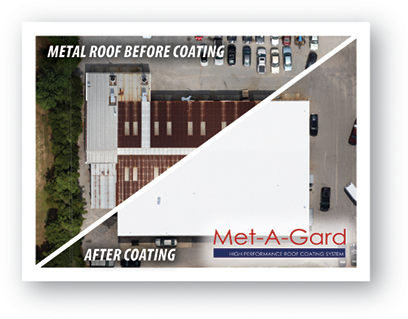 AWS Metal Roof Restoration Before and After Image